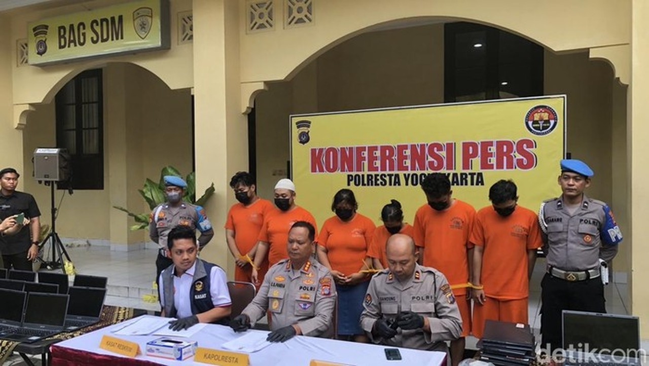 Sindikat Scam Internasional di Sleman Dibongkar, 200 Karyawan Diduga Terlibat