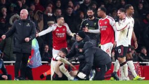 FA Takkan Beri Sanksi Tambahan untuk Gabriel Martinelli Atas Insiden dengan Conor Bradley